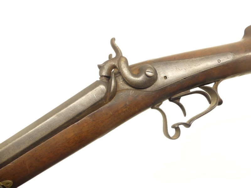 FUSIL DE CHASSE JUXTAPOSE A PERCUSSION. FUSIL DE CHASSE JUXTAPOSE A PERCUSSION.