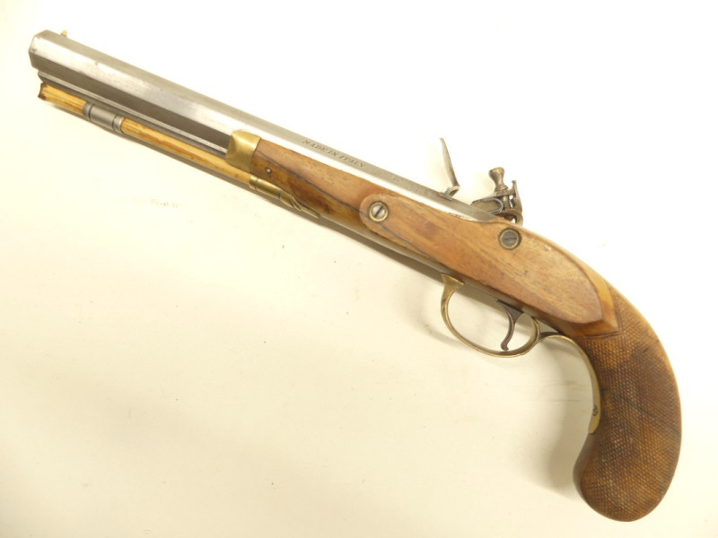 REPRODUCTION LUSSIGNOL RENZO DE PISTOLET A SILEX WILLIAM MOORE