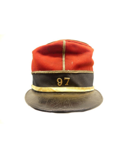 KEPI DE SOUS-LIEUTENANT DU 97E REGIMENT D’INFANTERIE BELLE EPOQUE.