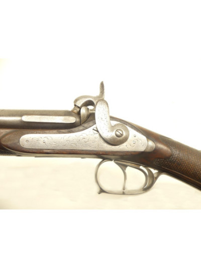 FUSIL DE CHASSE JUXTAPOSE A PERCUSION XIXe.