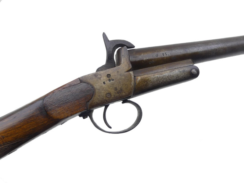 FUSIL A BROCHE DE BRACONNIER XIXe.