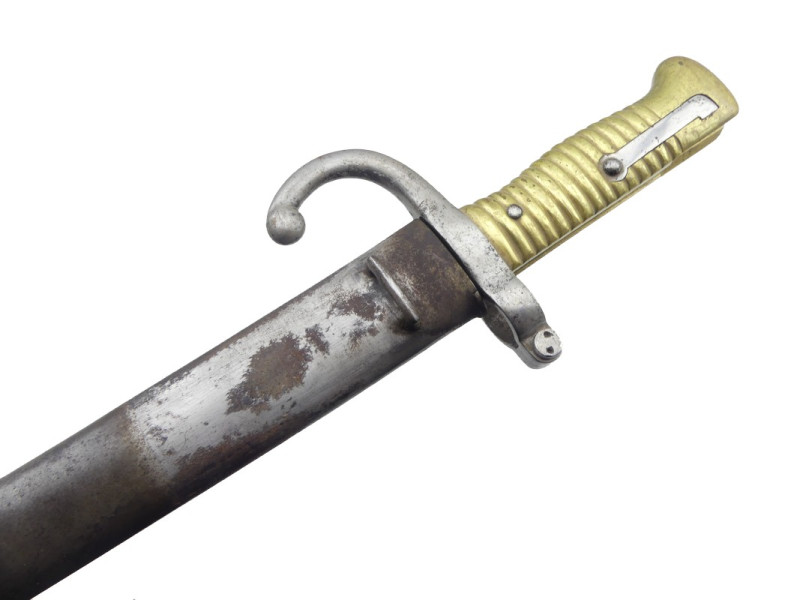 BAÏONNETTE CHASSEPOT MODELE 1866 MARQUAGE NOM DE MANUFACTURE.
