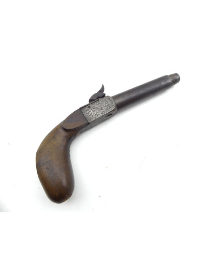 PISTOLET DE BRACONNIER XIXe.