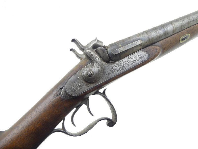 FUSIL DE CHASSE CANARDIERE A PERCUSSION XIXe.