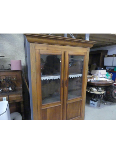 BIBLIOTHEQUE D'ANGLE FIN XIXe.