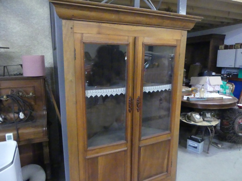 BIBLIOTHEQUE D'ANGLE FIN XIXe.