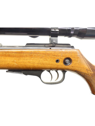 CARABINE WALTHER MODELE KKJ AVEC LUNETTE ET BIPIED.