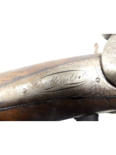 FUSIL DE CHASSE JUXTAPOSE A PERCUSSION XIXe.