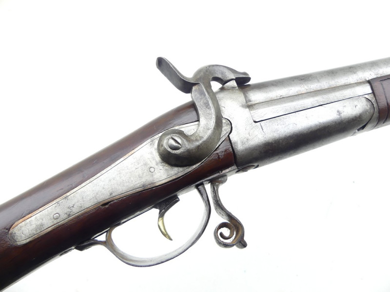 FUSIL CANARDIERE MONOCOUP A BROCHE.