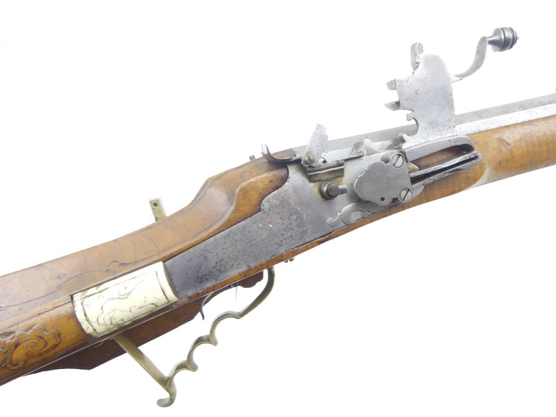 ARQUEBUSE A ROUET DE CHASSE ALLEMANDE VERS 1640.