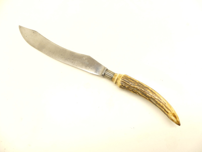 COUTEAU A DECOUPER LE GIBIER ANGLETERRE XIXe. COUTEAU A DECOUPER LE GIBIER ANGLETERRE XIXe.