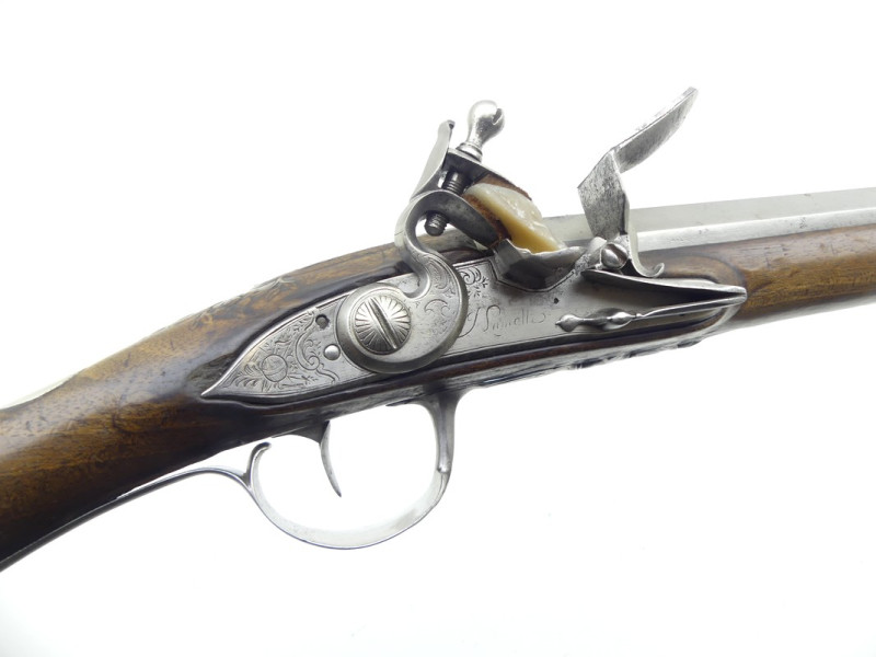 FUSIL DE CHASSE A SILEX LAMOTTE XVIIIe SIECLE.