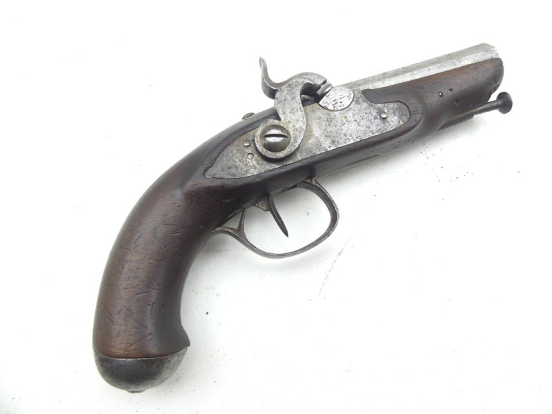 PISTOLE DE POCHE A PERCUSSION XIXe.