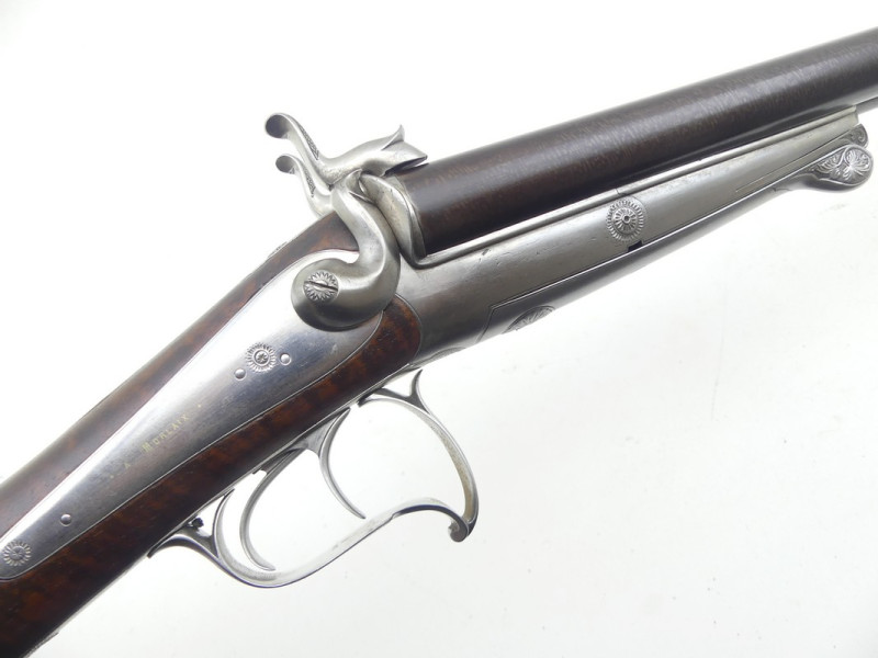 FUSIL DE CHASSE MIXTE A BROCHE XIXe.