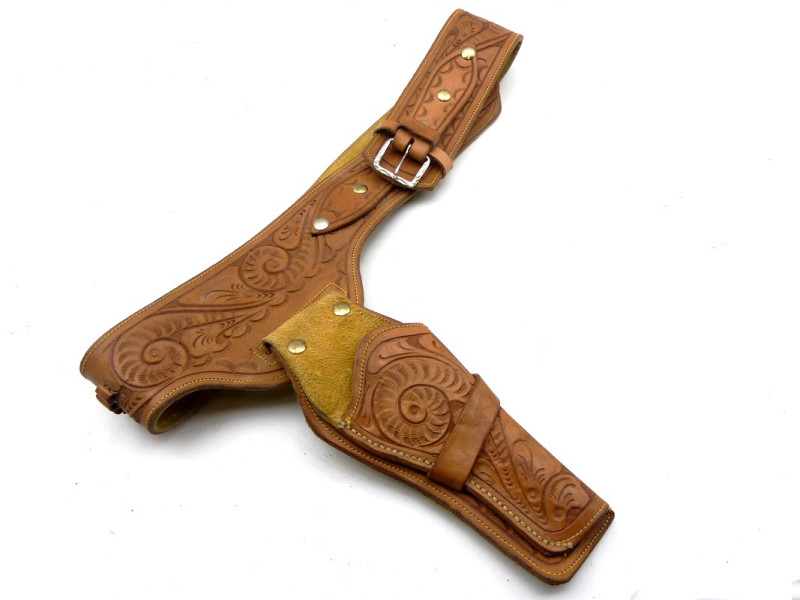 CEINTURON HOLSTER WESTERN.