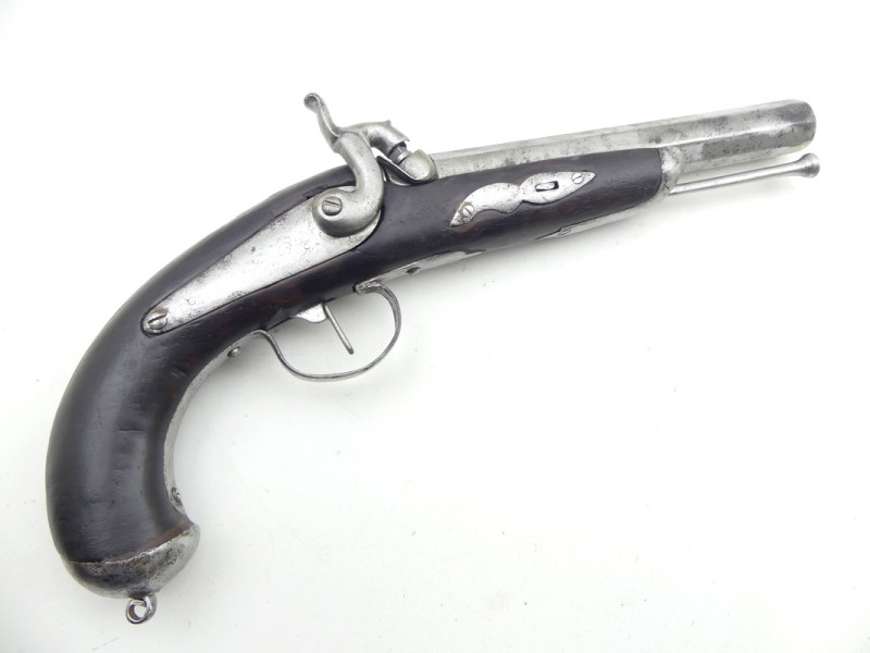 GRAND PISTOLET DE VOYAGE A PERCUSSION
