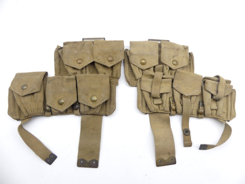 PAIRE DE CARTOUCHIERES PATTERN 1908 ARMEE BRITANNIQUE.