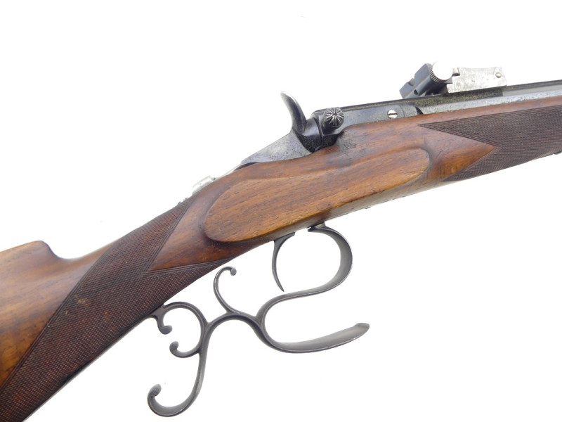CARABINE DE TIR BELGE TYPE WARNANT XIXe.