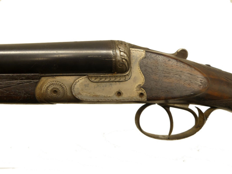 FUSIL DE CHASSE JUXTAPOSE ARTISAN STEPHANOIS. FUSIL DE CHASSE JUXTAPOSE ARTISAN STEPHANOIS.