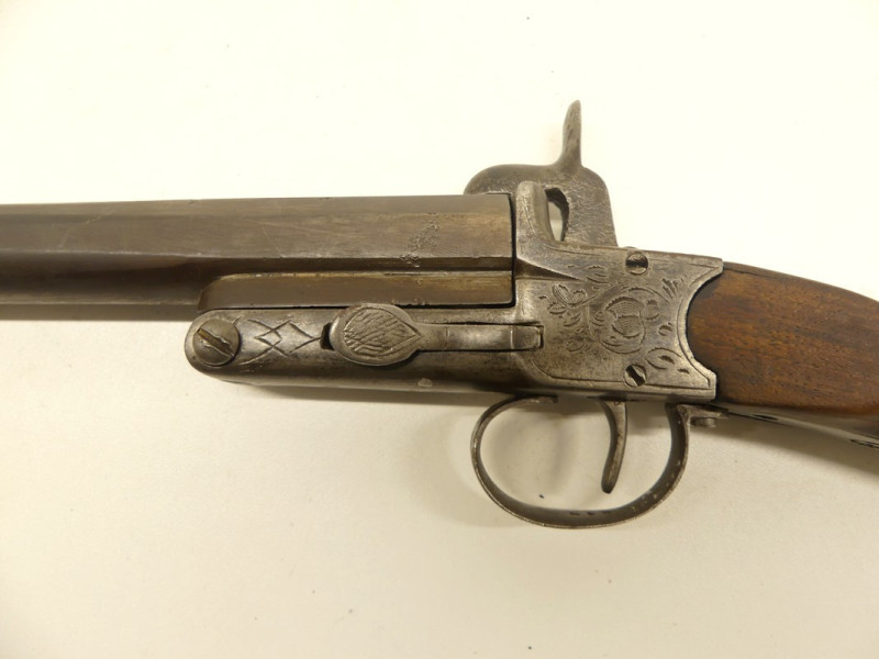 CARABINE A BROCHE DE BRACONNIER XIXe. CARABINE A BROCHE DE BRACONNIER XIXe.