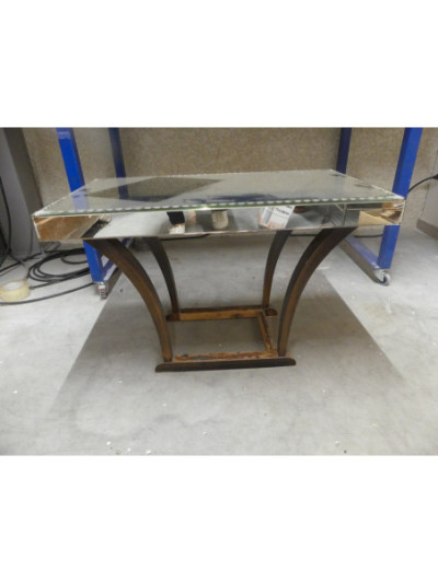 TABLE BASSE MIROIR