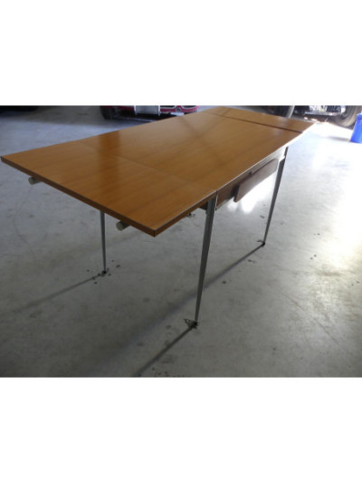 TABLE FORMICA MARRON VINTAGE