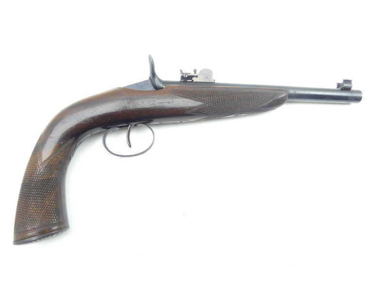 PISTOLET DE SALON TYPE FLOBERT.