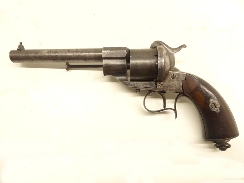 REVOLVER LEFAUCHEUX MODELE 1854 FABRICATION GLISENTI. REVOLVER LEFAUCHEUX MODELE 1854 FABRICATION GLISENTI.