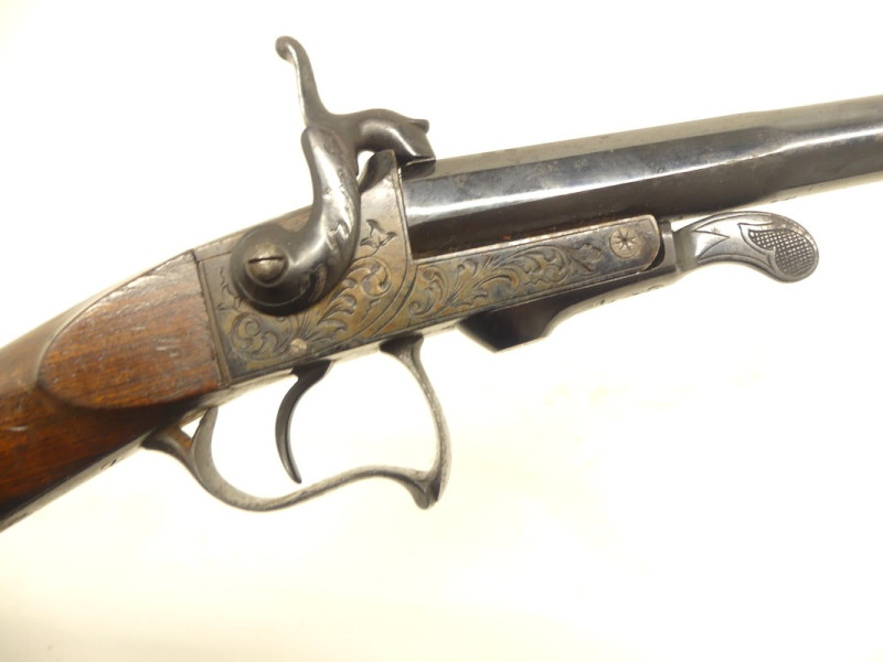 CARABINE A BROCHE DE BRACONNIER XIXe.