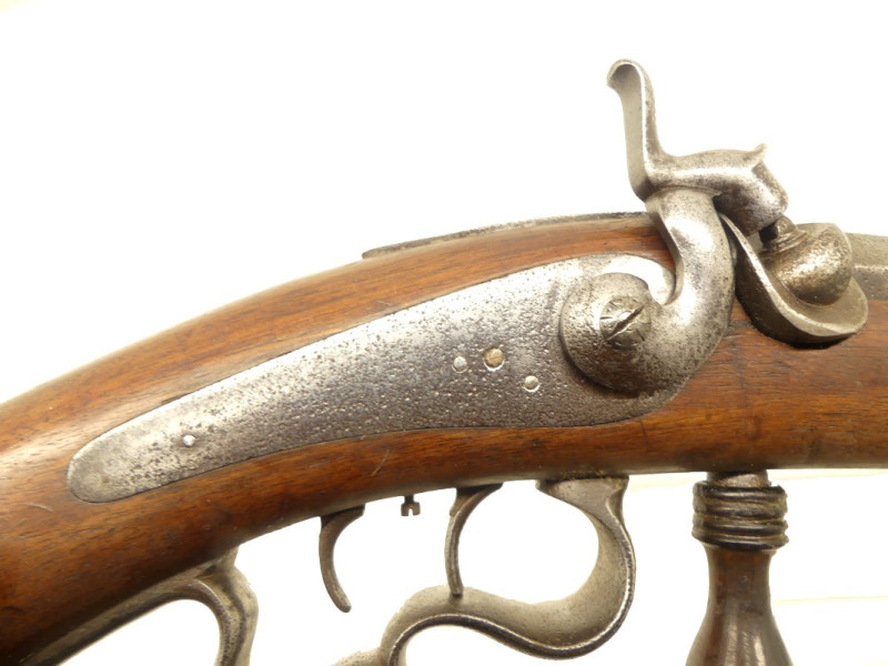 CARABINE DE TIR A PERCUSSION XIXe. CARABINE DE TIR A PERCUSSION XIXe.