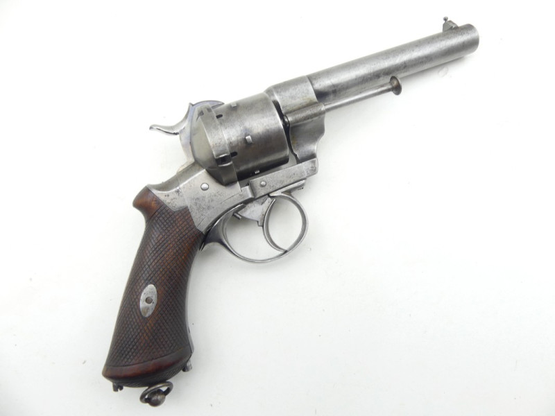 REVOLVER A BROCHE LEFAUCHEUX MODELE 1862 A TRIPLE ACTION.